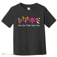 Vote Like Ruth Sent You Uterus Feminist Lgbt Toddler T-Shirt thumb 0