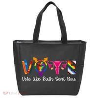 Vote Like Ruth Sent You Uterus Feminist Lgbt Tote Bag thumb 0
