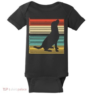 Vintage Labrador Retriever Baby Bodysuit
