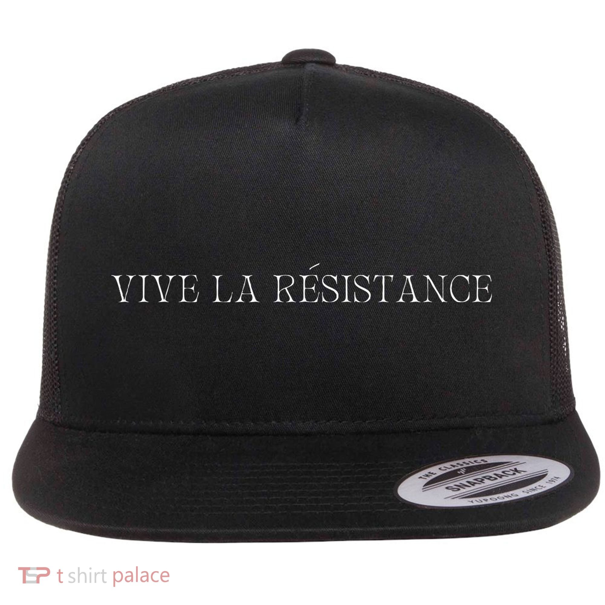Vive La Resistance Feminist Flat Bill Trucker Hat