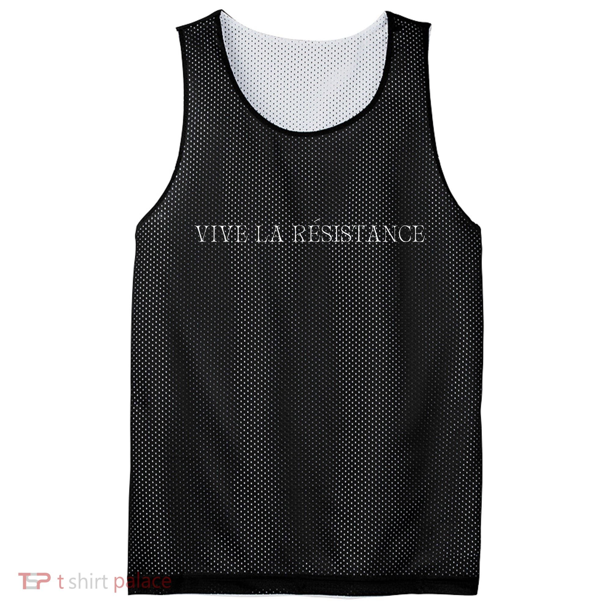 Vive La Resistance Feminist Mesh Reversible Basketball Jersey Tank