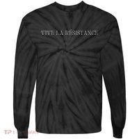 Vive La Resistance Feminist Tie-Dye Long Sleeve Shirt thumb 0