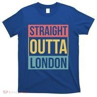 Vintage London Souvenir Retro Straight Outta London Funny Gift T-Shirt thumb 0