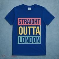 Vintage London Souvenir Retro Straight Outta London Funny Gift T-Shirt thumb 5