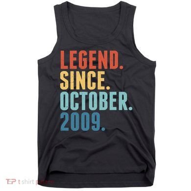 Vintage Legend Since October 2009 Birthday Tank Top