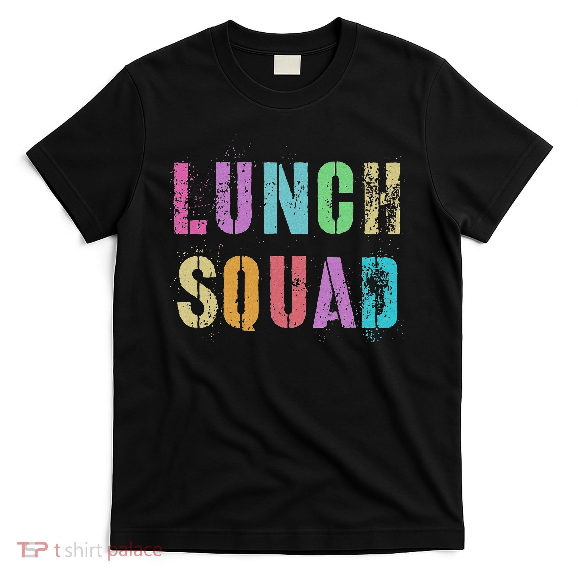 Vintage Lunch Squad Back To School Office Food Service Crew T-Shirt