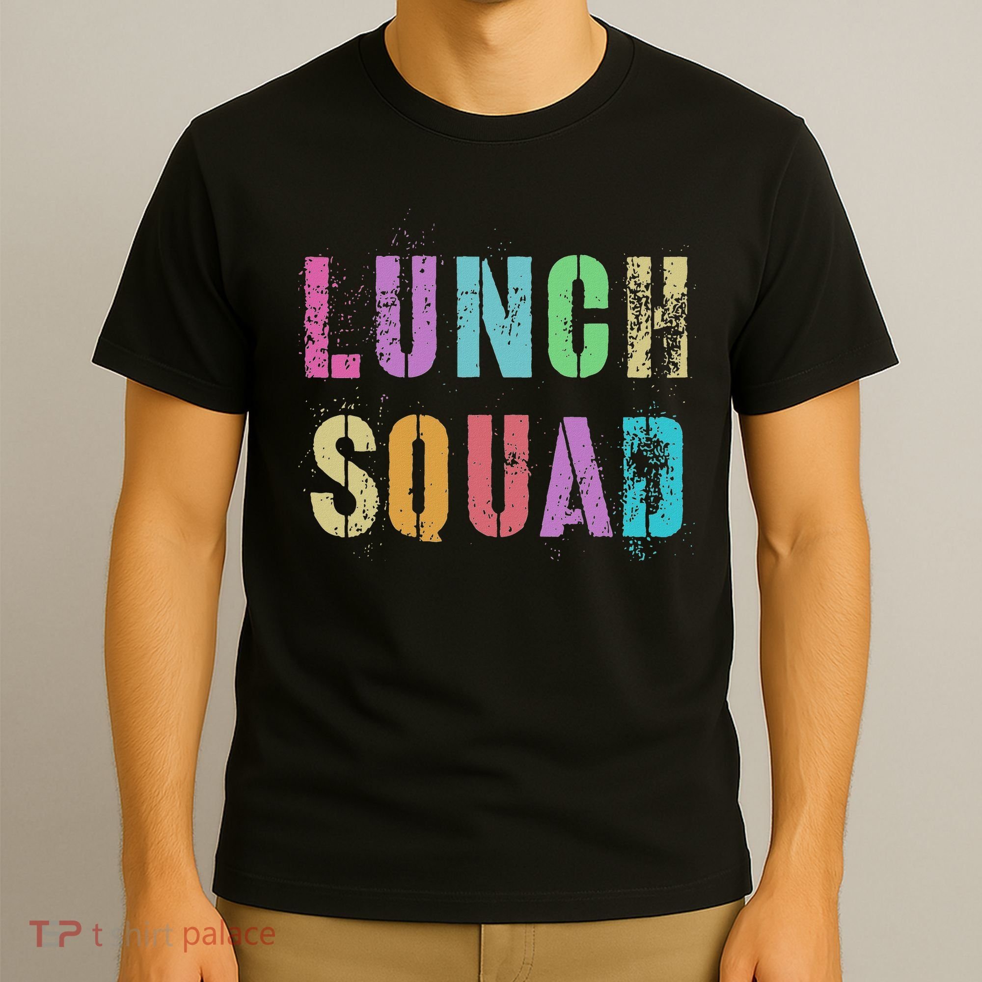 Vintage Lunch Squad Back To School Office Food Service Crew T-Shirt