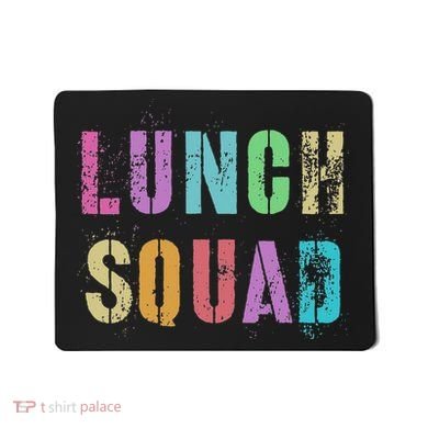 Vintage Lunch Squad Back To School Office Food Service Crew Mousepad