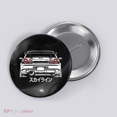Vintage Legendary Skyline Jdm Gt R 34 Button