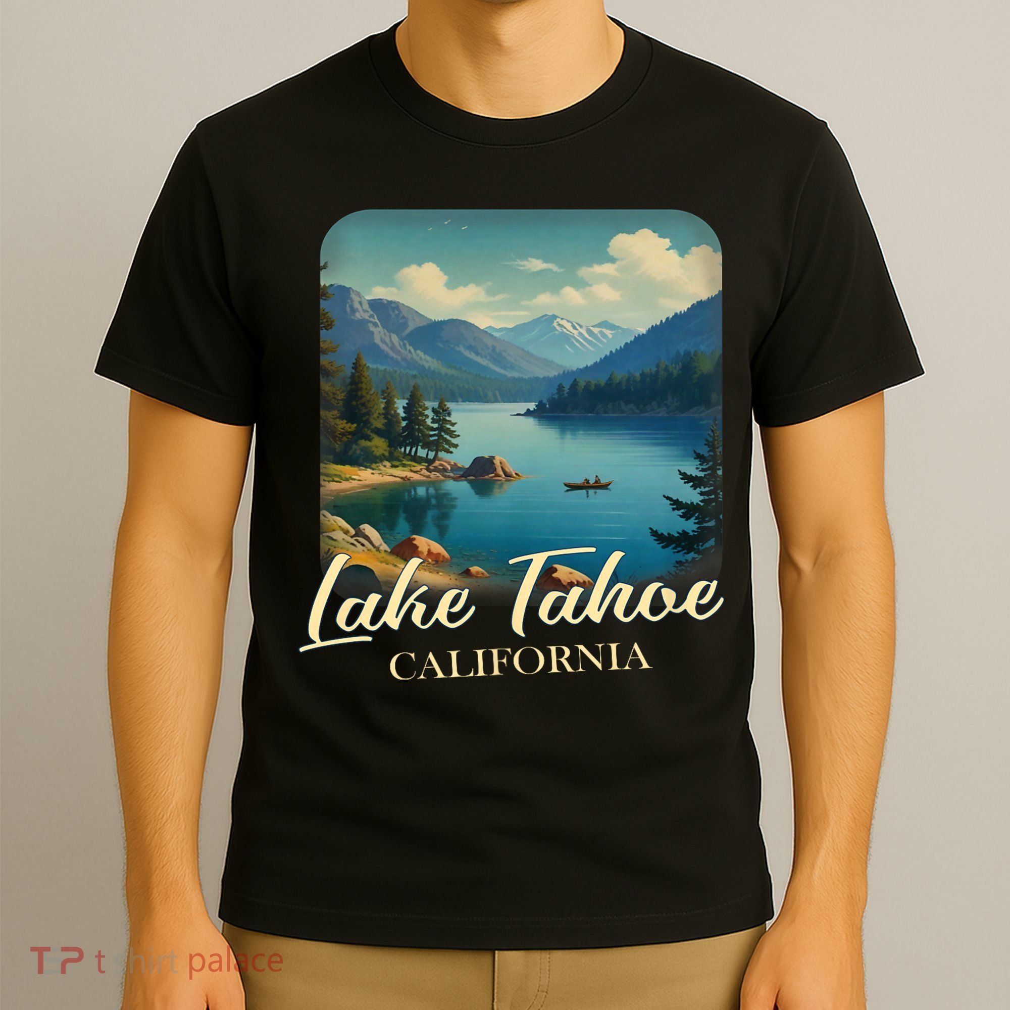 Vintage Lake Tahoe California Mountain Retro T-Shirt
