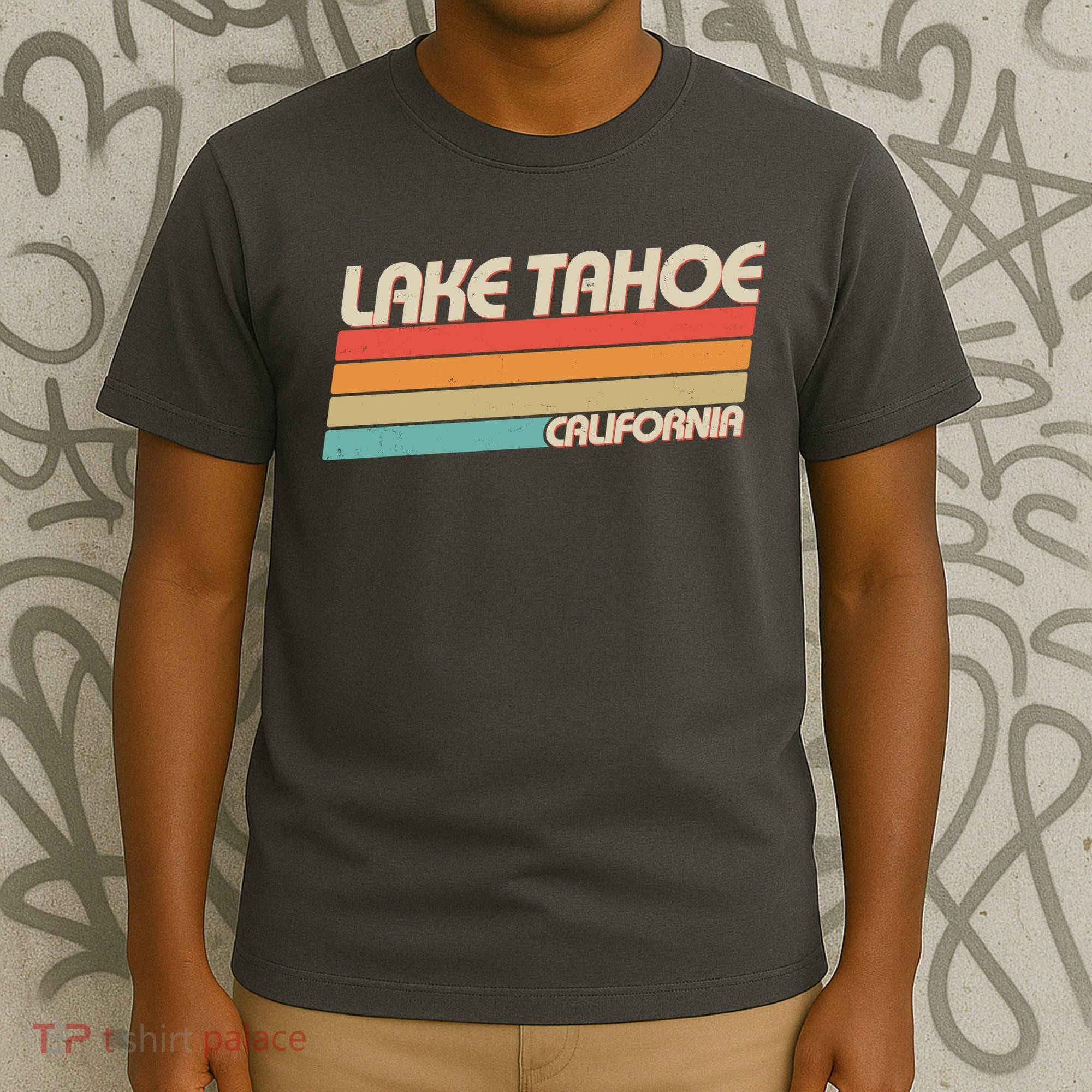 Vintage Lake Tahoe California Logo T-Shirt