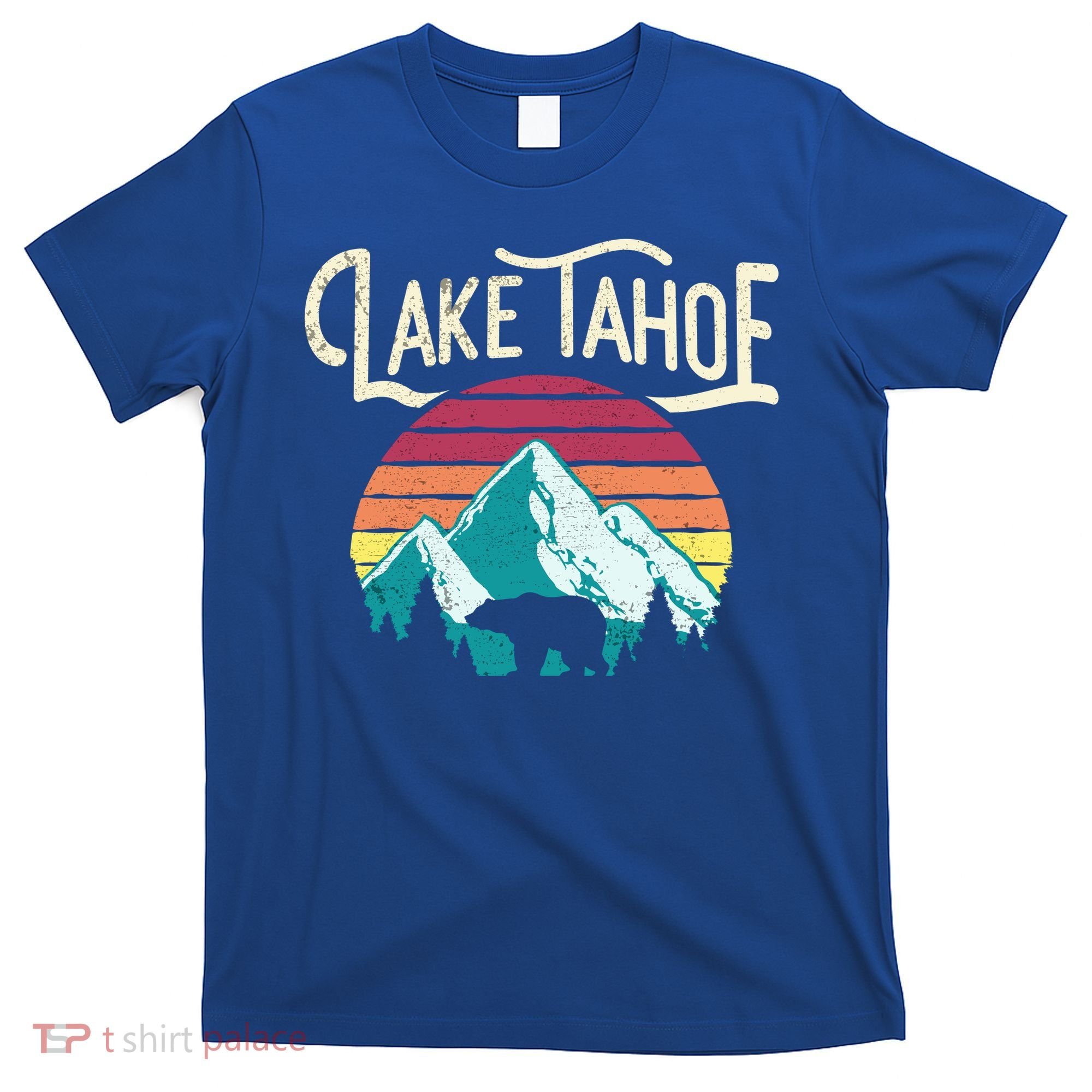Vintage Lake Tahoe Mountain Bear California Retro Gift T-Shirt