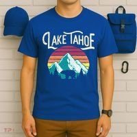 Vintage Lake Tahoe Mountain Bear California Retro Gift T-Shirt thumb 6