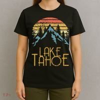 Vintage Lake Tahoe California Nevada Retro T-Shirt thumb 4