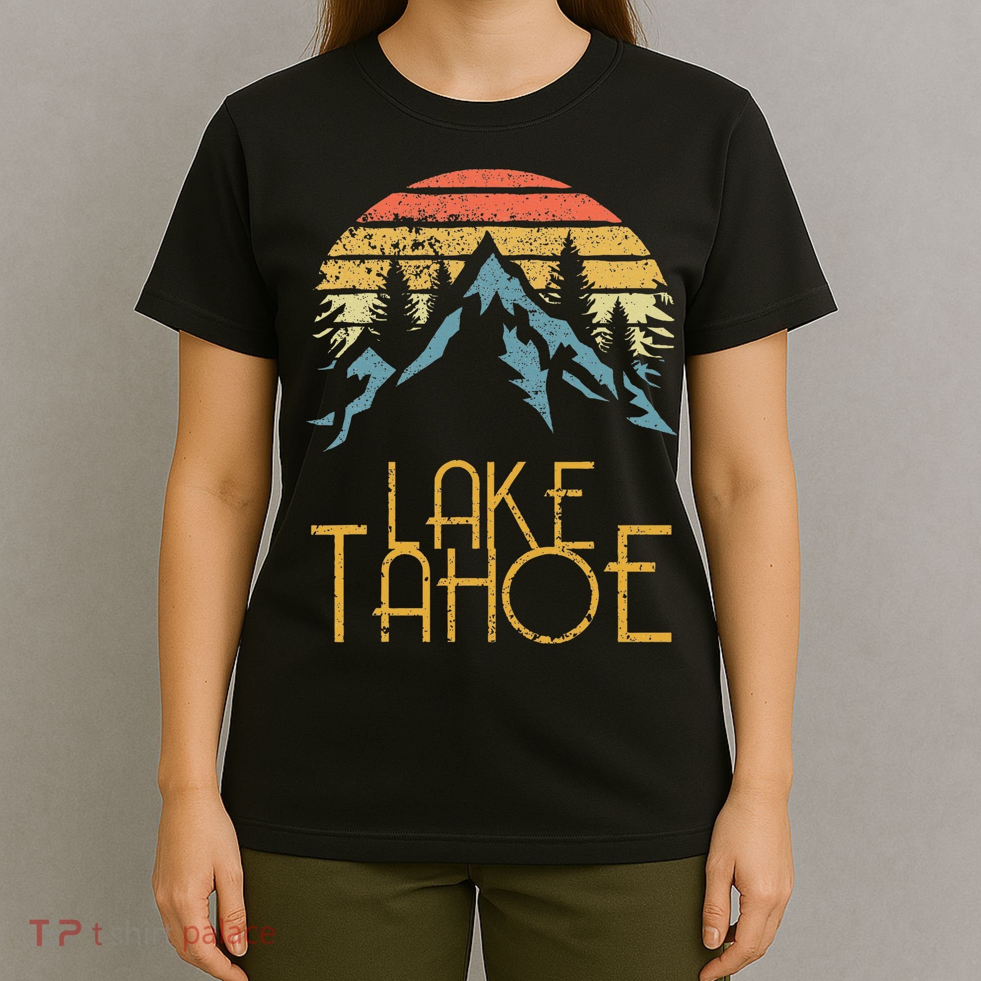 Vintage Lake Tahoe California Nevada Retro T-Shirt
