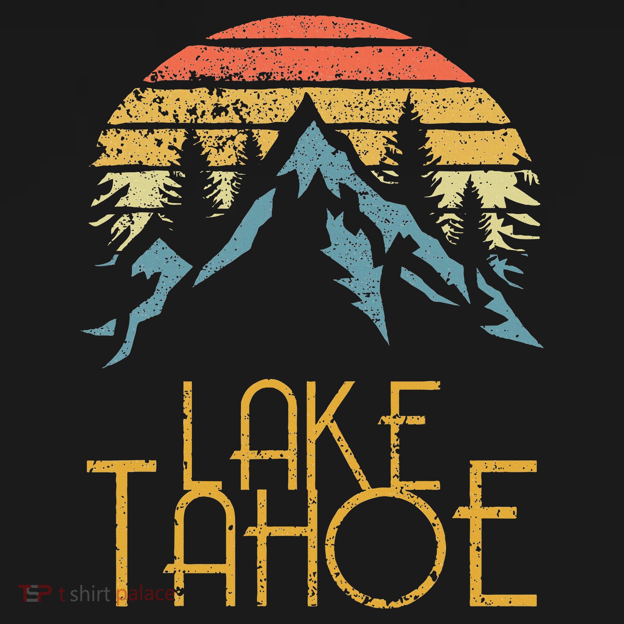 Vintage Lake Tahoe California Nevada Retro T-Shirt