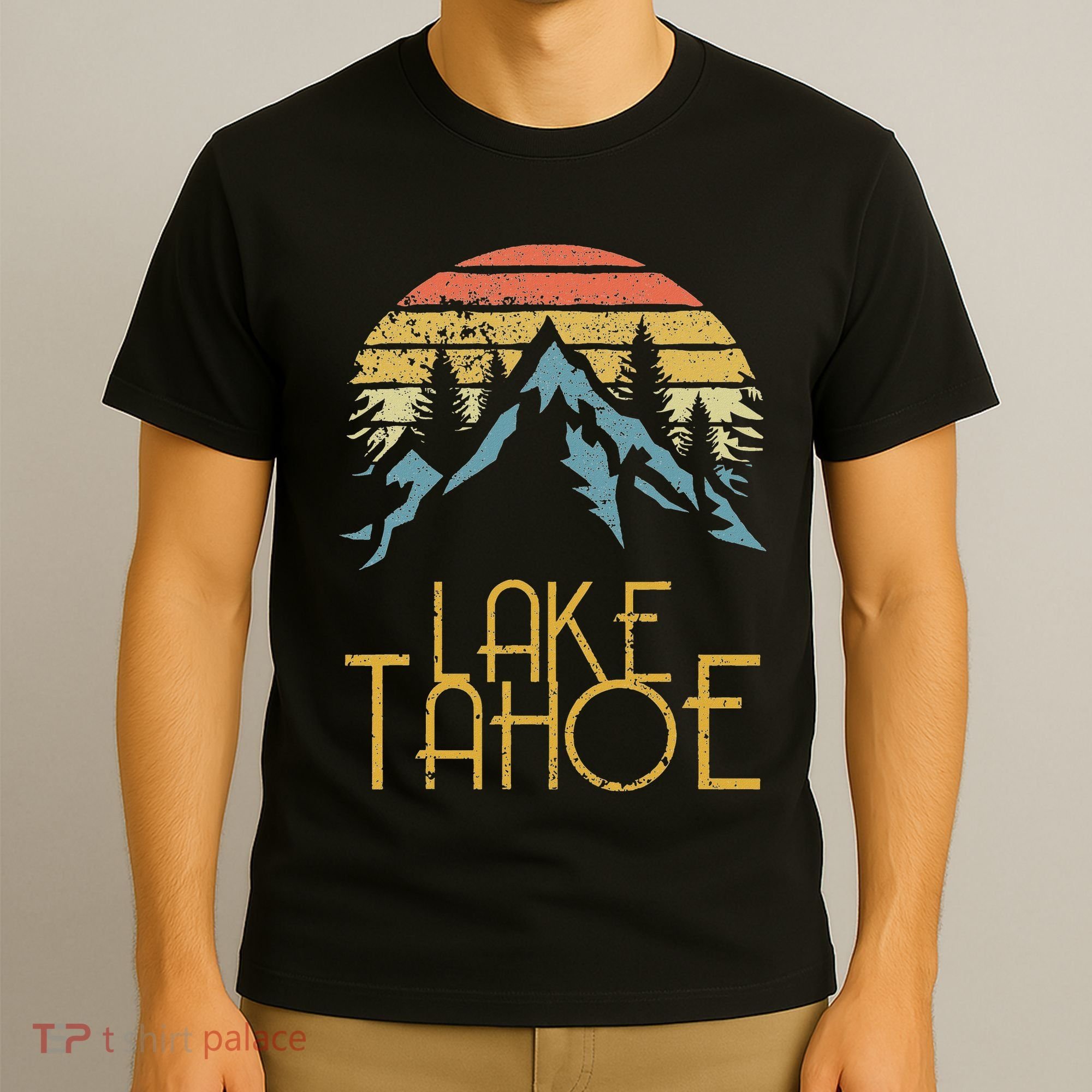 Vintage Lake Tahoe California Nevada Retro T-Shirt