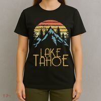 Vintage Lake Tahoe California Nevada Retro T-Shirt thumb 4