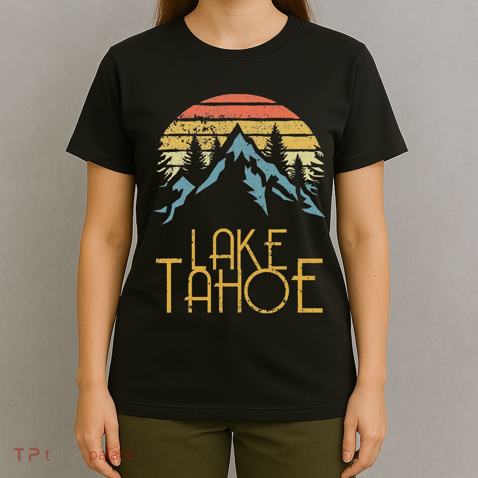 Vintage Lake Tahoe California Nevada Retro T-Shirt