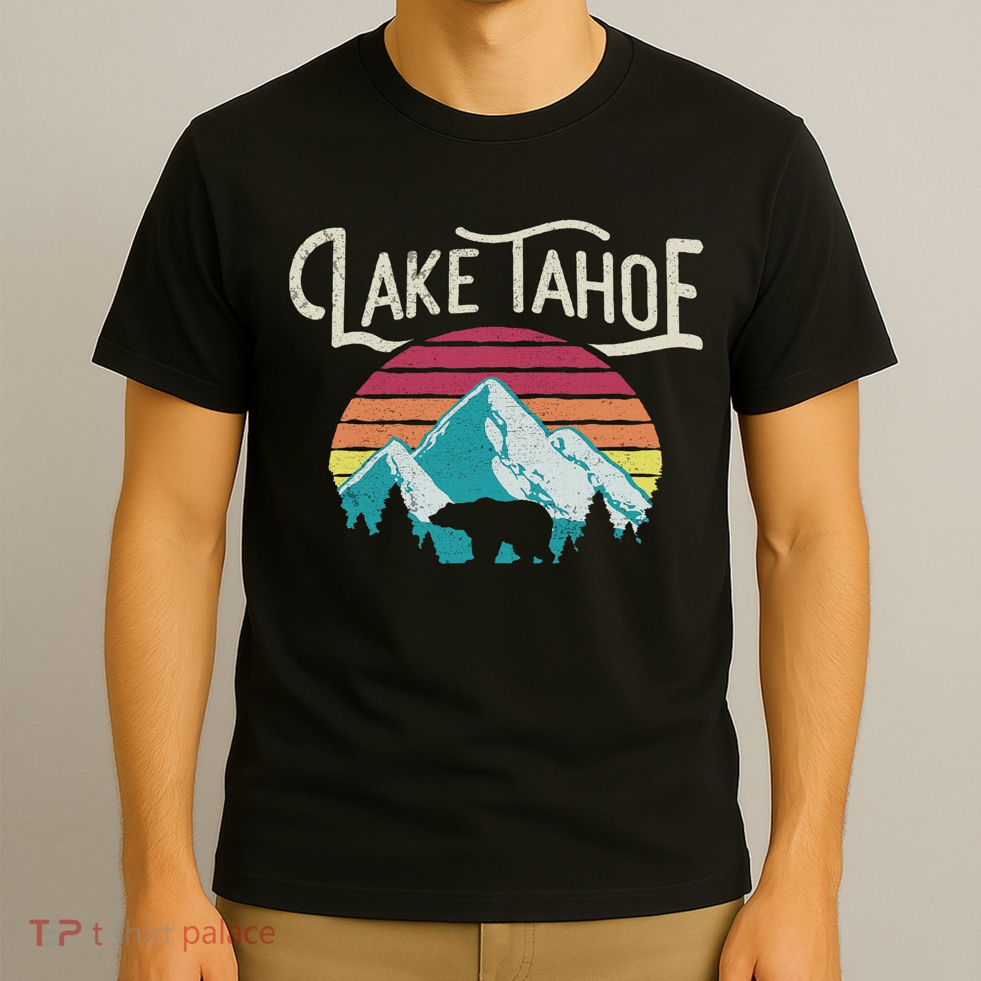 Vintage Lake Tahoe Mountain Retro T-Shirt