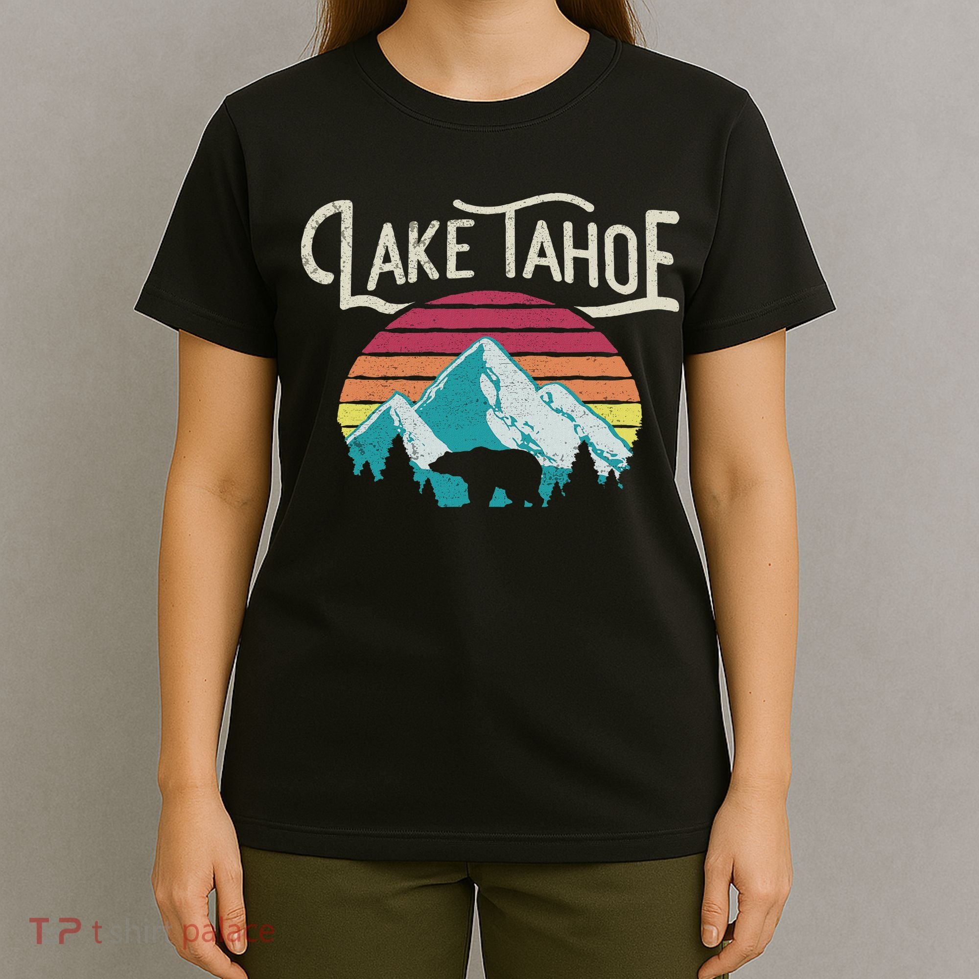 Vintage Lake Tahoe Mountain Retro T-Shirt