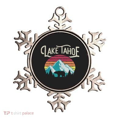 Vintage Lake Tahoe Mountain Retro Ornament