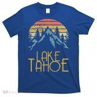 Vintage Lake Tahoe California Nevada Retro Gift T-Shirt thumb 0