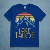 Vintage Lake Tahoe California Nevada Retro Gift T-Shirt thumb 5