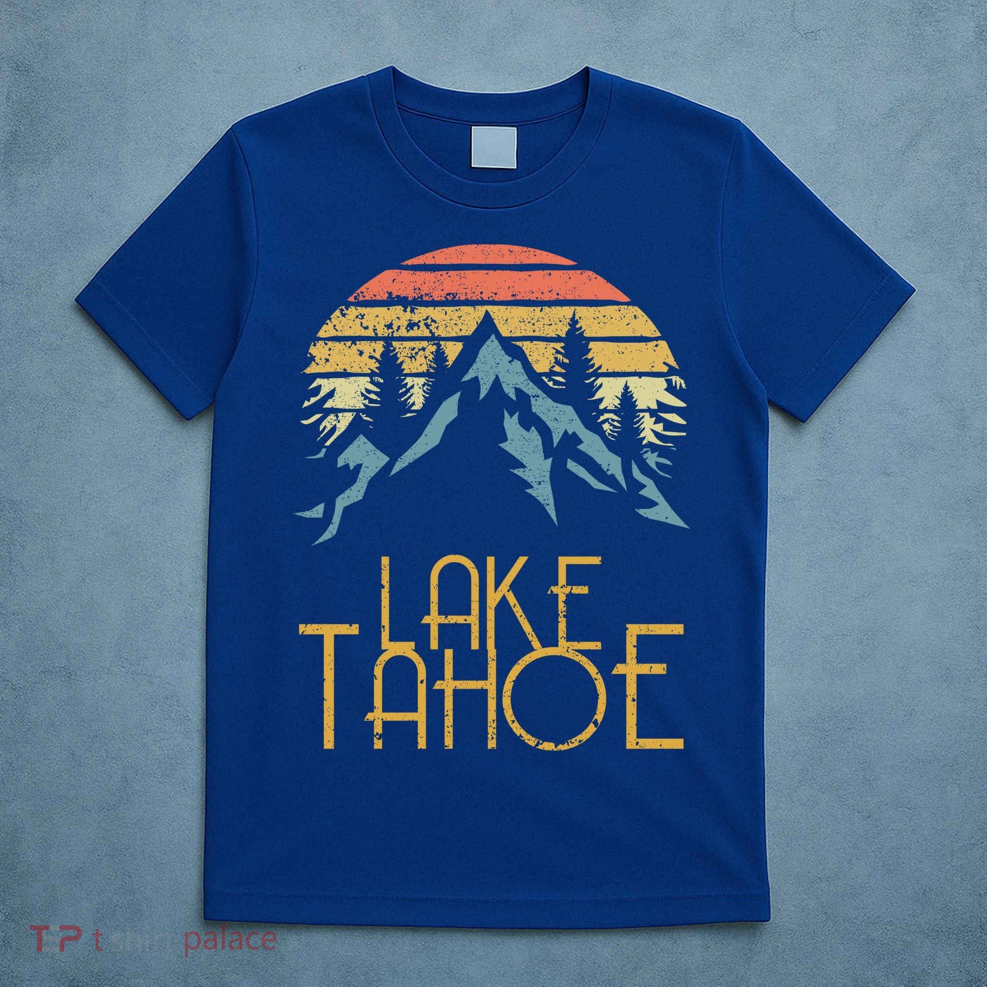Vintage Lake Tahoe California Nevada Retro Gift T-Shirt