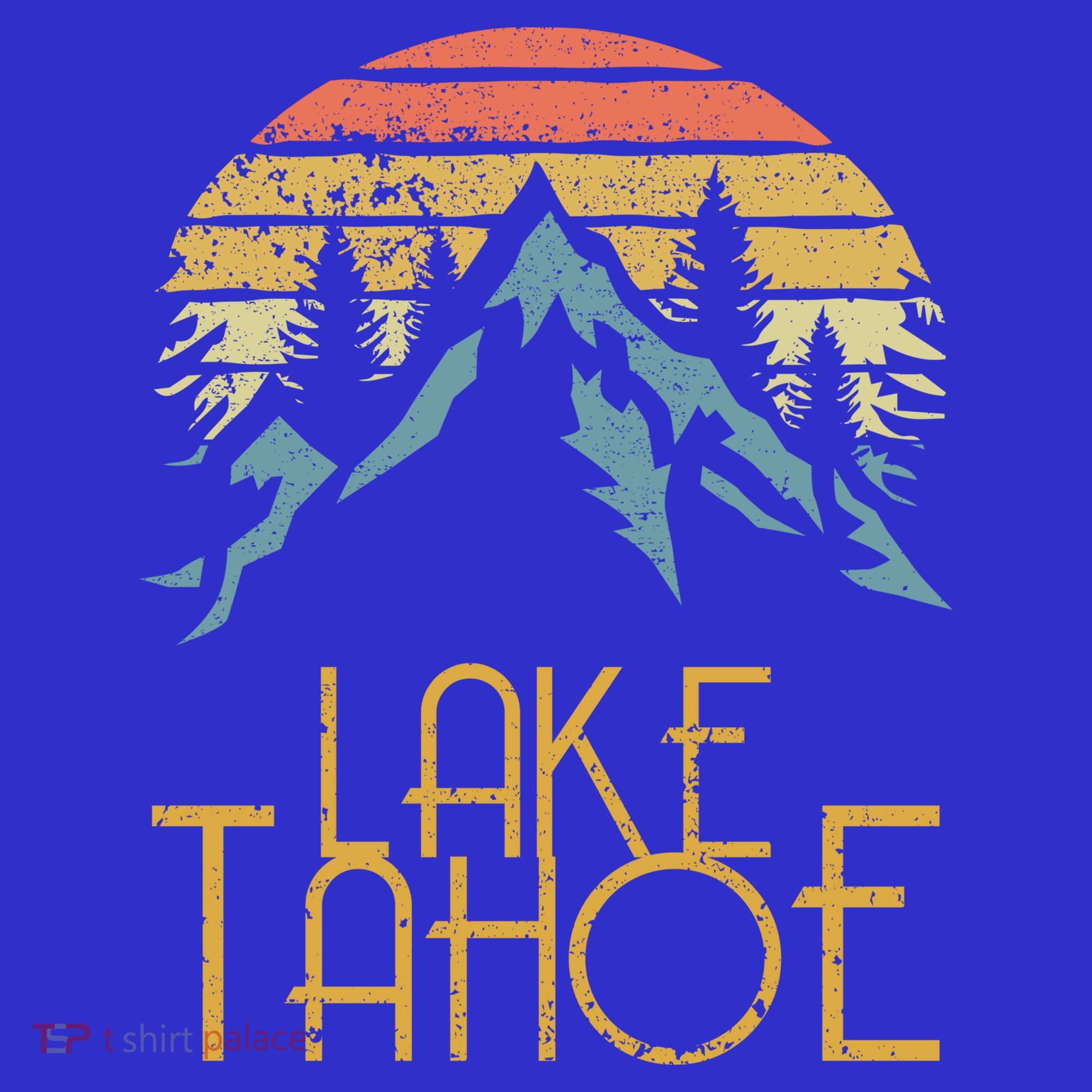 Vintage Lake Tahoe California Nevada Retro Gift T-Shirt