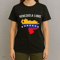 Venezuela Libre Venezuela Map 7 Stars Flag Family Souvenir T-Shirt thumb 4