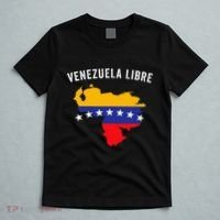 Venezuela Libre Venezuela Map 7 Stars Flag Family Souvenir T-Shirt thumb 5