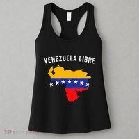 Venezuela Libre Venezuela Map 7 Stars Flag Family Souvenir Women's Tank Top thumb 3