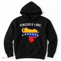 Venezuela Libre Venezuela Map 7 Stars Flag Family Souvenir Hoodie thumb 0