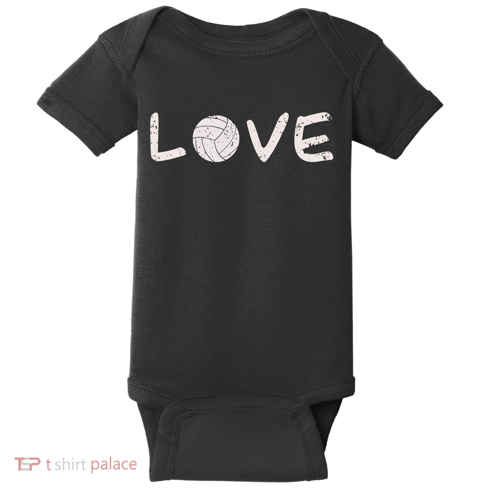 Volleyball Love Baby Bodysuit