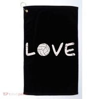 Volleyball Love Golf Towel thumb 0