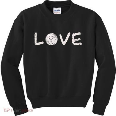 Volleyball Love Kids Sweatshirt