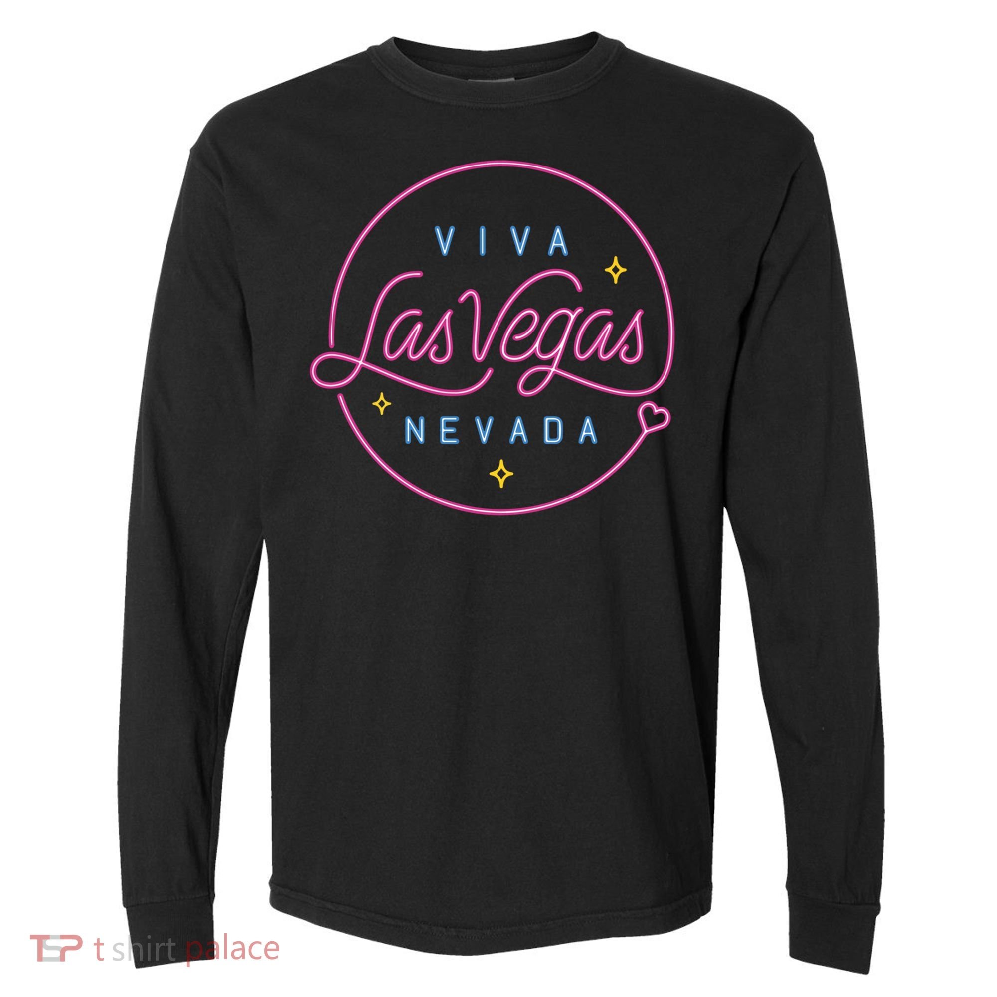 Viva Las Vegas Nevada Gift Comfort Colors Heavyweight Long Sleeve T-Shirt