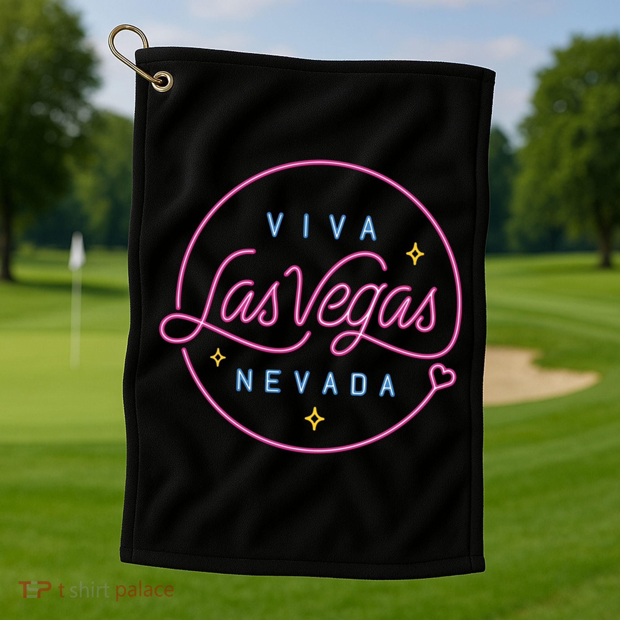 Viva Las Vegas Nevada Gift Golf Towel