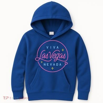 Viva Las Vegas Nevada Gift Kids Hoodie