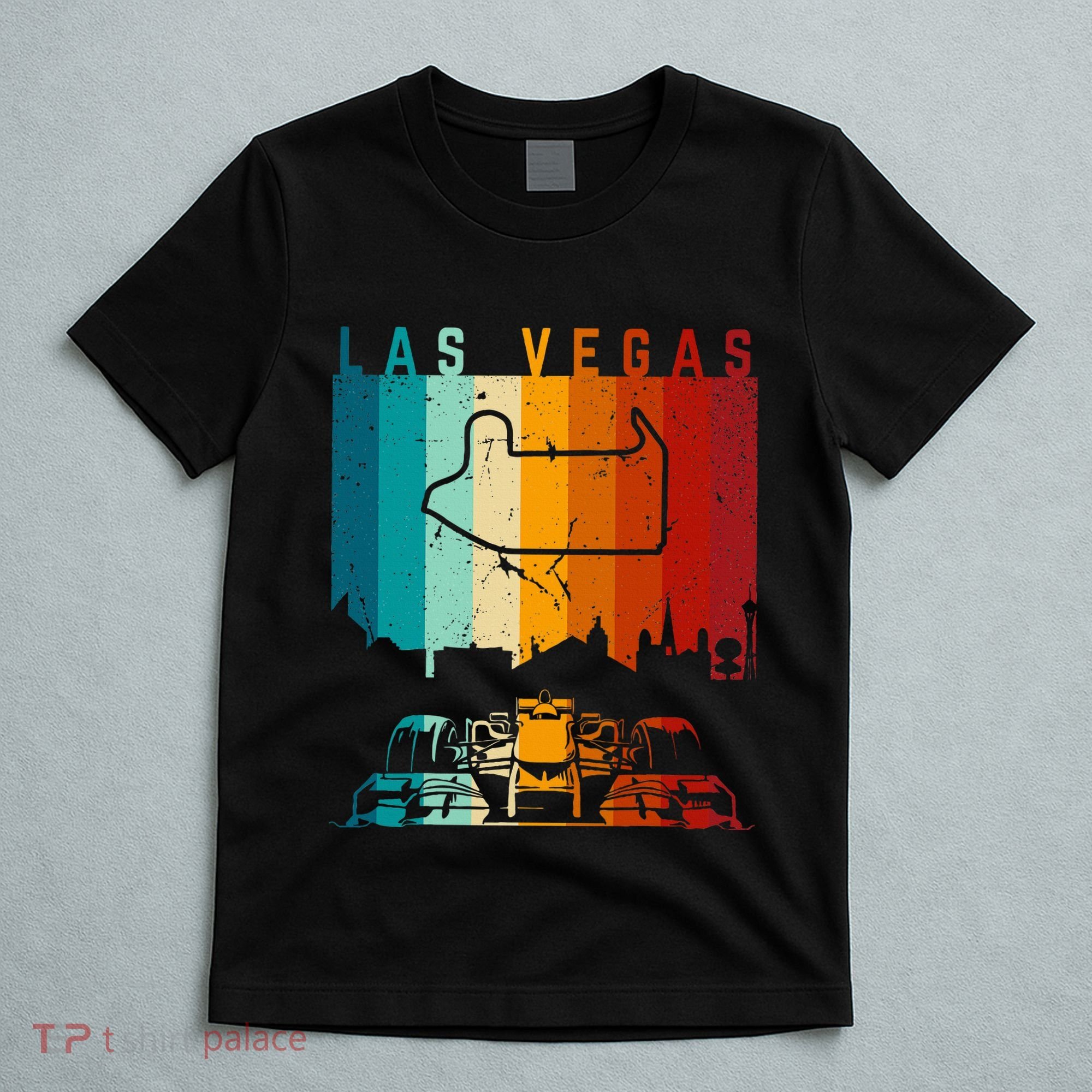 Vintage Las Vegas Formula Racing Track Circuit Fan T-Shirt