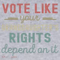 Vote Like Your GranddaughterS Rights Depends On It Women's Sweatshirt thumb 2