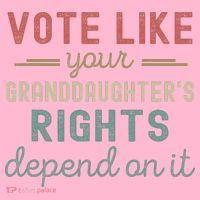 Vote Like Your GranddaughterS Rights Depends On It Coaster thumb 2