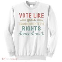 Vote Like Your GranddaughterS Rights Depends On It Sweatshirt thumb 0