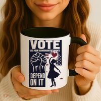 Vote Like Your GranddaughterS Rights Depend On It Sweat Coffee Mug thumb 3