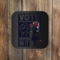 Vote Like Your GranddaughterS Rights Depend On It Sweat Coaster thumb 0