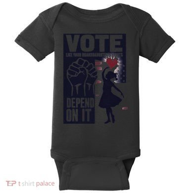 Vote Like Your GranddaughterS Rights Depend On It Sweat Baby Bodysuit