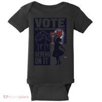 Vote Like Your GranddaughterS Rights Depend On It Sweat Baby Bodysuit thumb 0