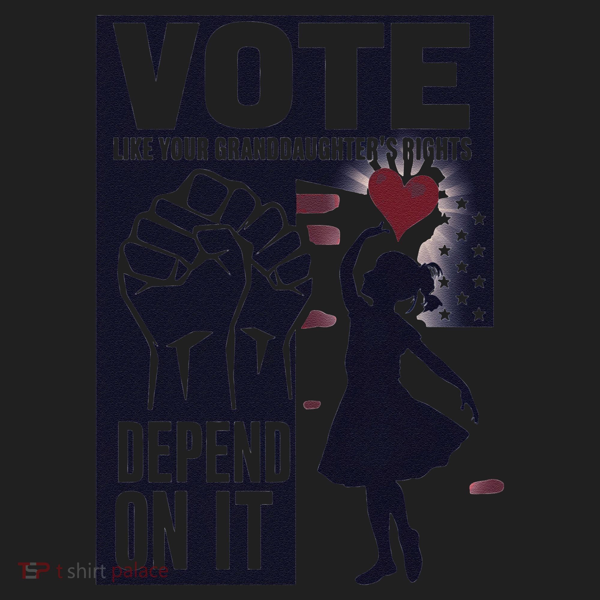 Vote Like Your GranddaughterS Rights Depend On It Sweat Golf Towel