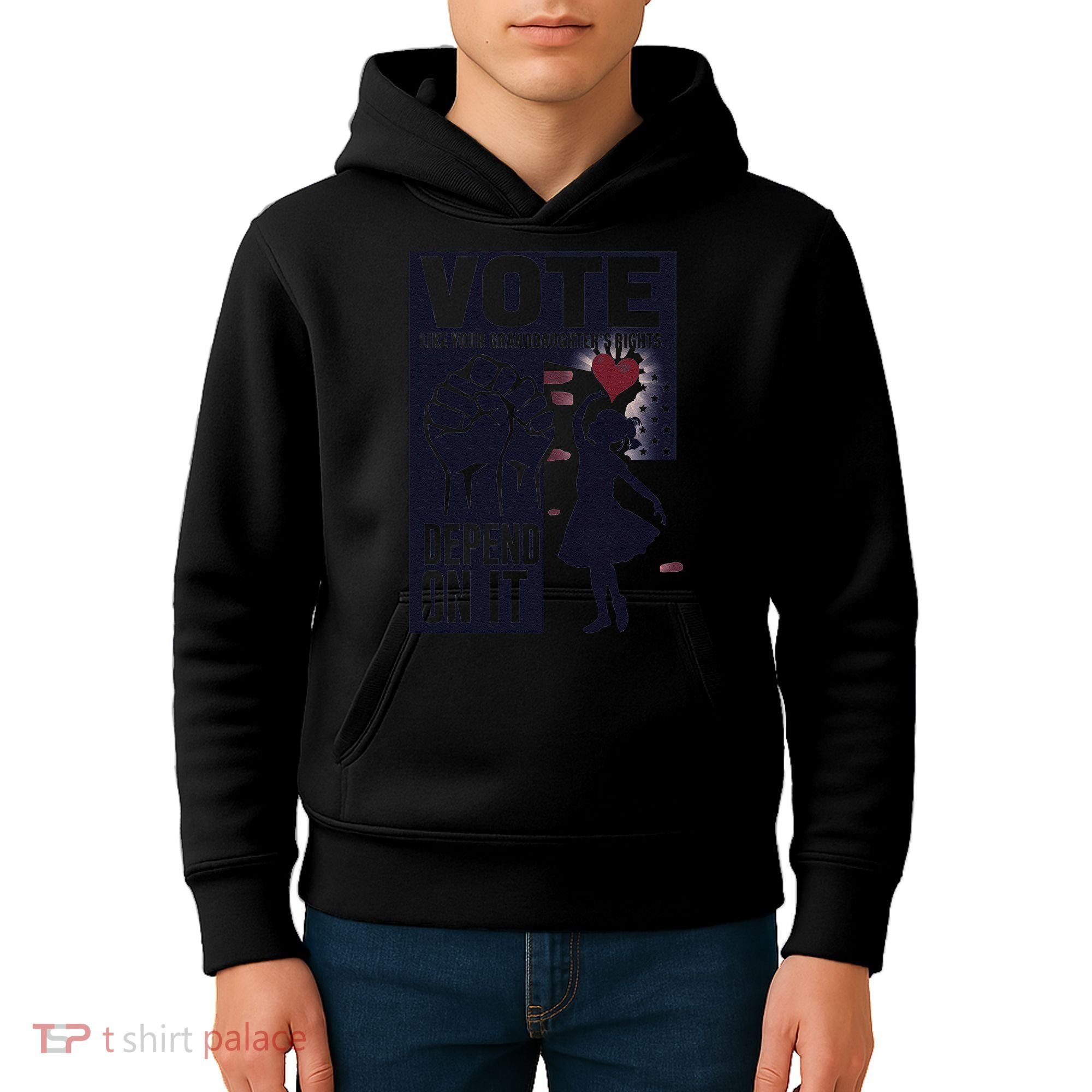 Vote Like Your GranddaughterS Rights Depend On It Sweat Kids Hoodie